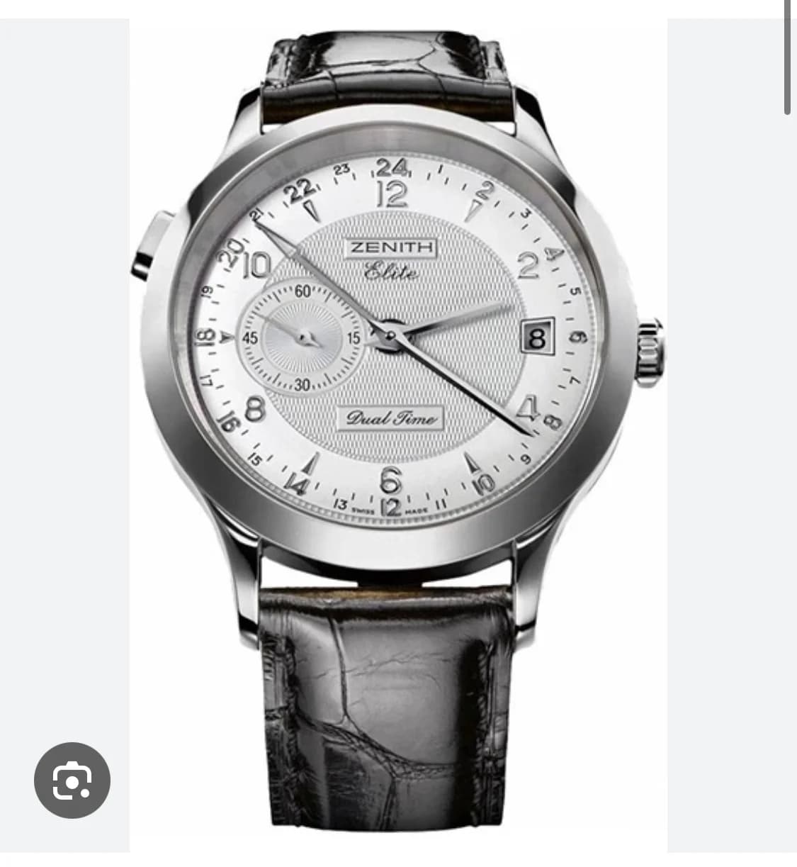 Elite Dual Time Automatic Stainless Steel / Silver