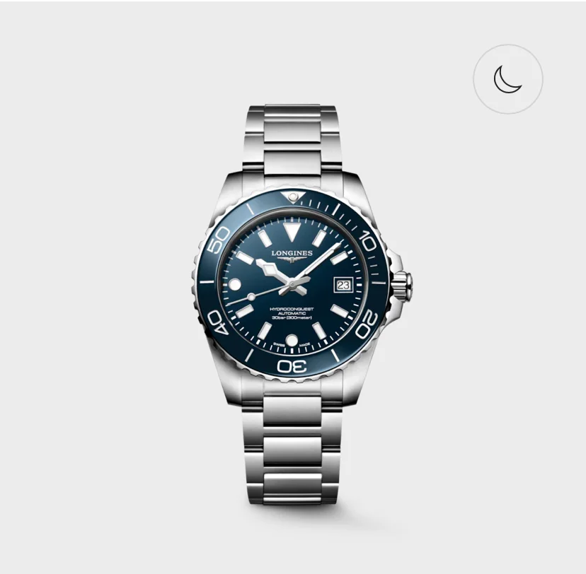 Hydroconquest 39 Automatic Stainless Steel / Ceramic / Blue