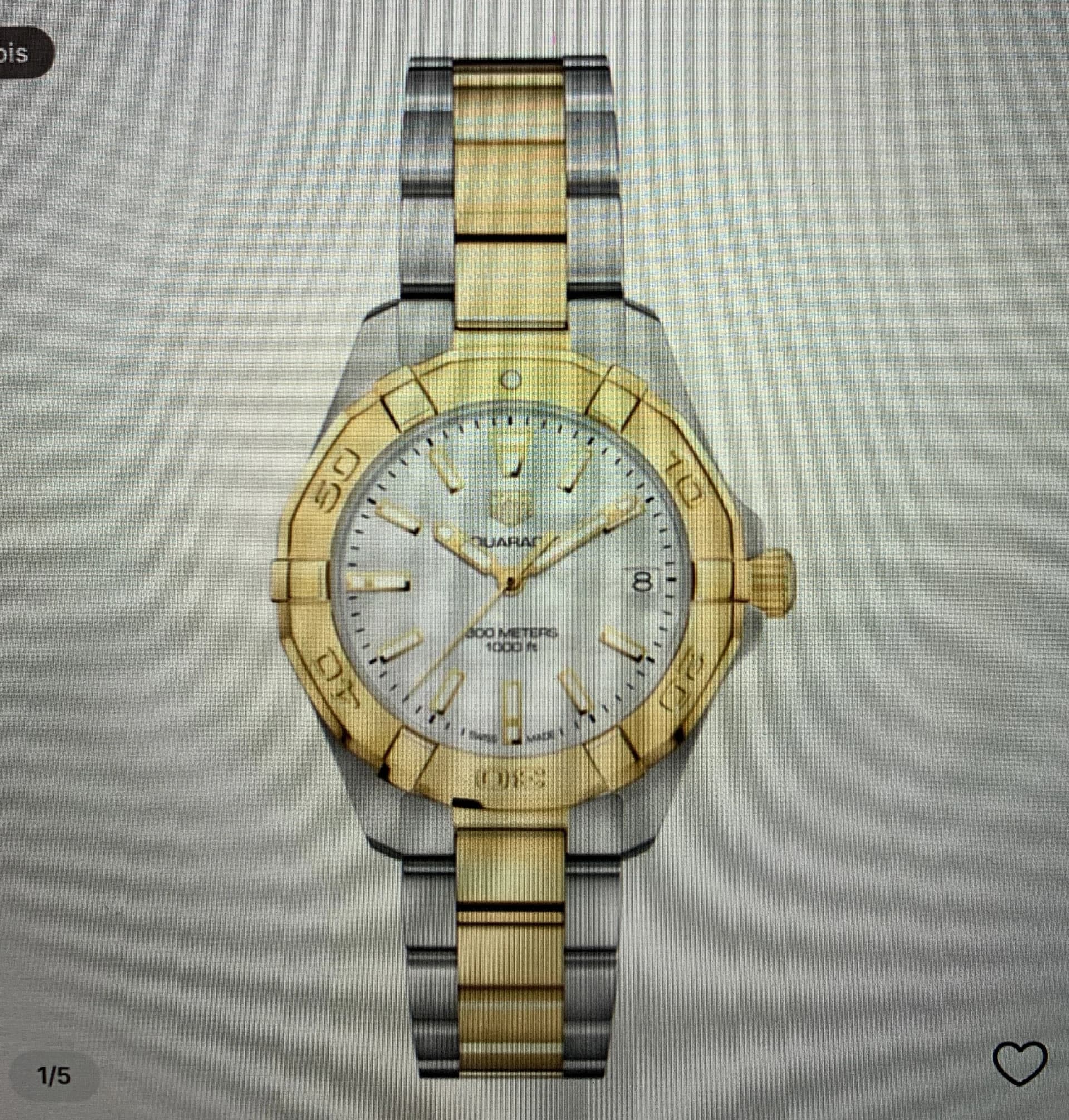 Aquaracer 300M Quartz 32 Yellow Gold / Mother of Pearl