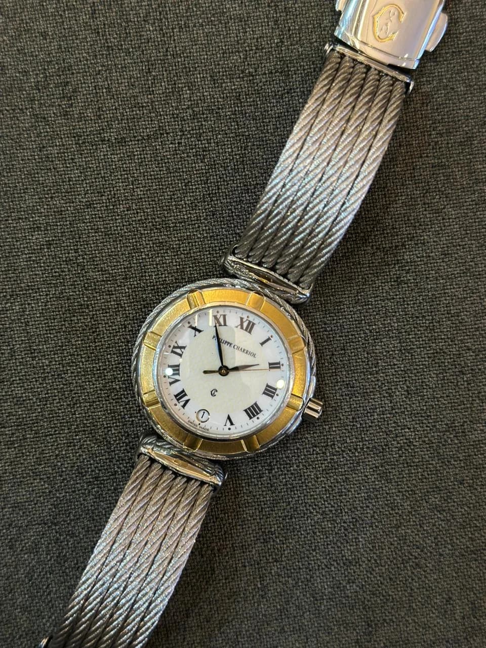 Celtic Stainless Steel - Yellow Gold / White-Roman