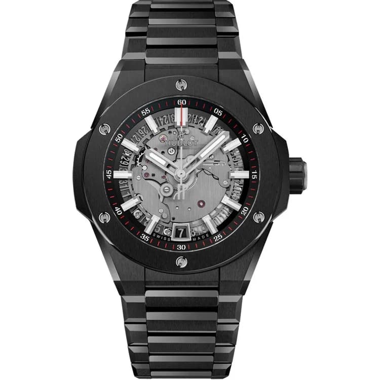 Integrated Time Only Black Magic Ceramic