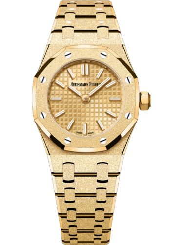 Royal Oak Mini Quartz Frosted Yellow Gold / Champagne