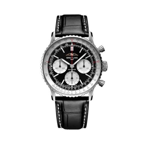 Navitimer B01 Chronograph 41 Stainless Steel / Black / Alligator