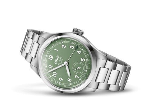 Big Crown Pointer Date Calibre 403 Stainless Steel / Green / Bracelet