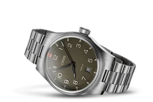 Big Crown ProPilot Date Stainless Steel / Moss / Bracelet