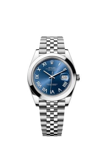 Datejust 41 Stainless Steel Smooth / Blue - Roman / Jubilee