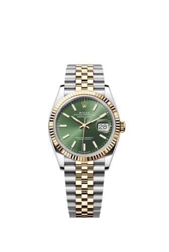 Datejust 36 Stainless Steel  - Yellow Gold - Fluted / Olive / Jubilee