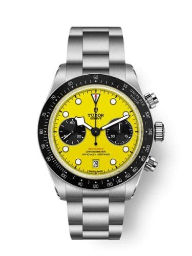 Black Bay Chrono 39 Bumblebee Stainless Steel / Yellow / Bracelet