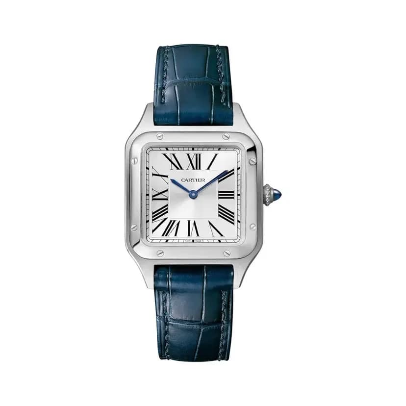 Santos Dumont Small Stainless Steel / Strap