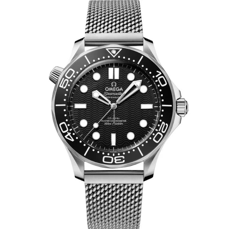 Seamaster Diver 300M Master Co-Axial 42 Stainless Steel / Black - Mesh