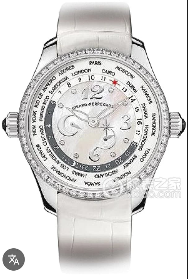 WW.TC Worldtimer Stainless Steel / White - Diamond