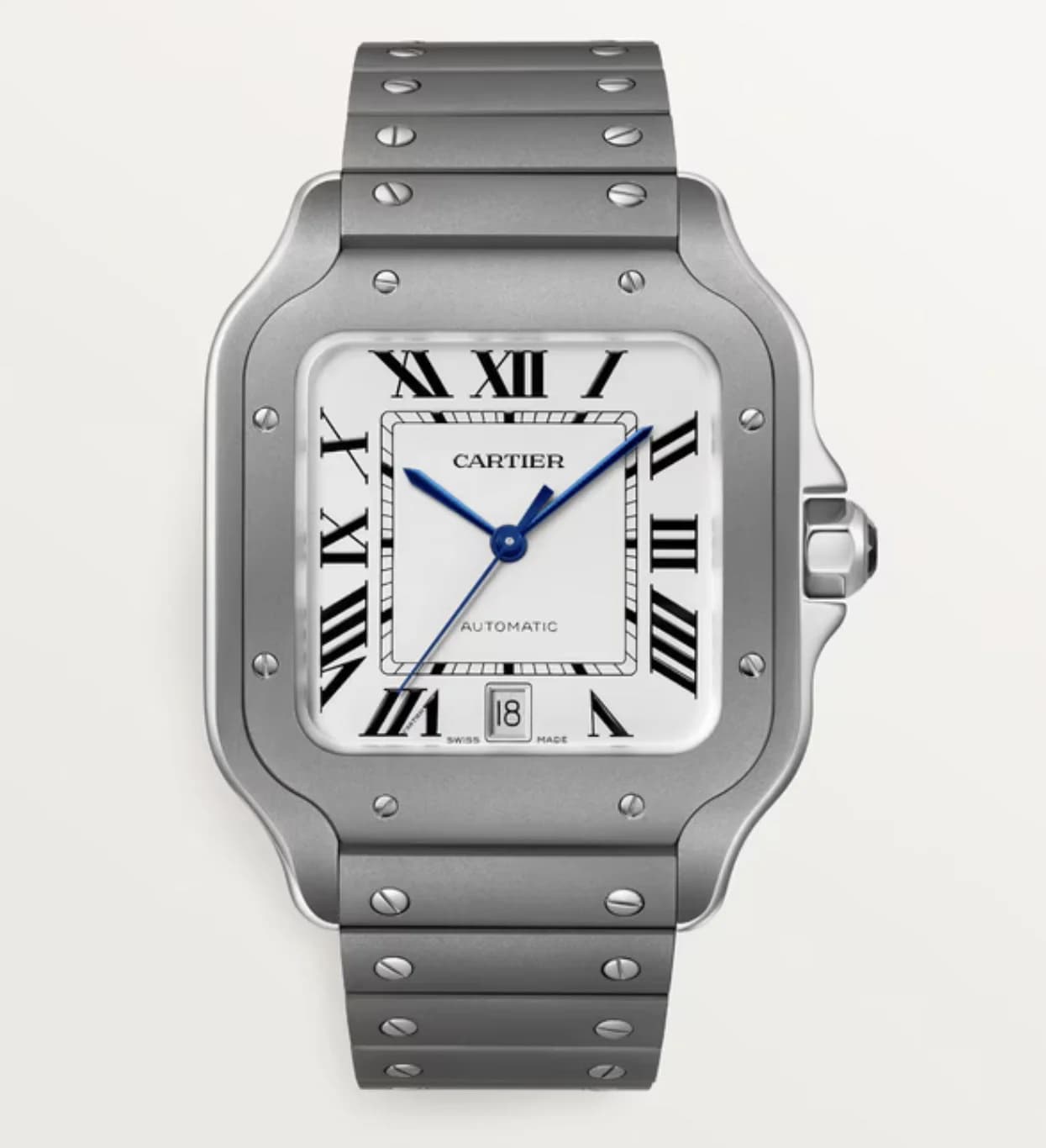 Santos Large Titanium / White