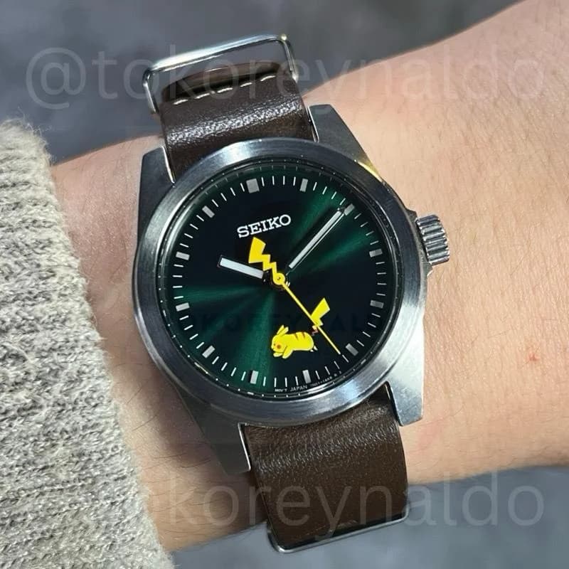 Seiko Selection × Pokémon SCXP177 Limited Edition (1,200 Pieces) Stainless Steel Green Pikachu Dial (LX2297)