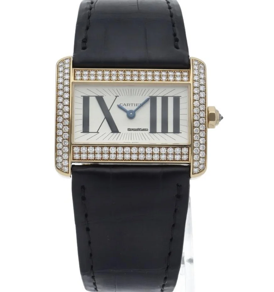 Tank Divan Quartz Yellow Gold