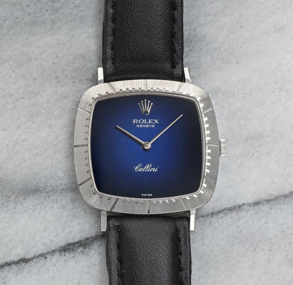 Cellini 4084 White Gold / Blue