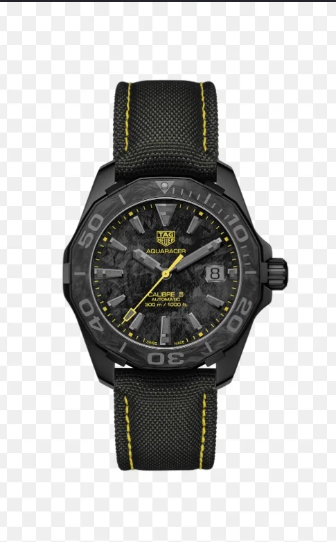 Aquaracer Calibre 5 Automatic / 41 / Yellow-Black Limited Edition
