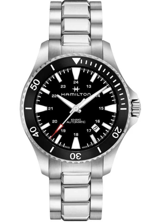 Khaki Navy Scuba Auto Stainless Steel / Black / Bracelet