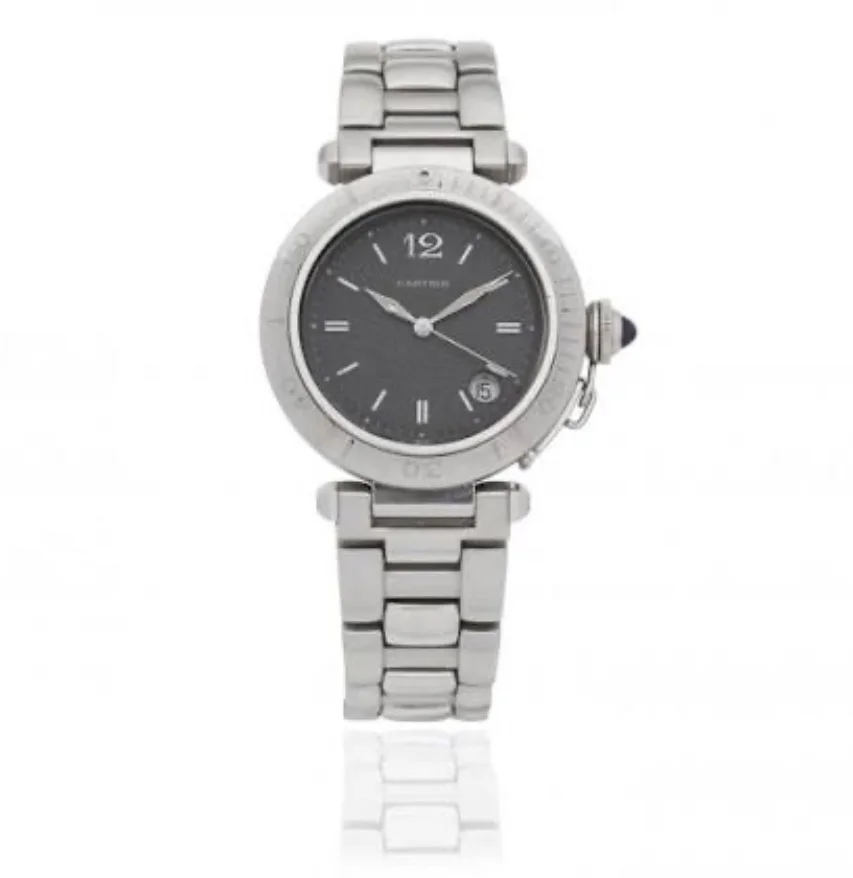 Pasha 1040 Automatic Stainless Steel / Grey / Strap