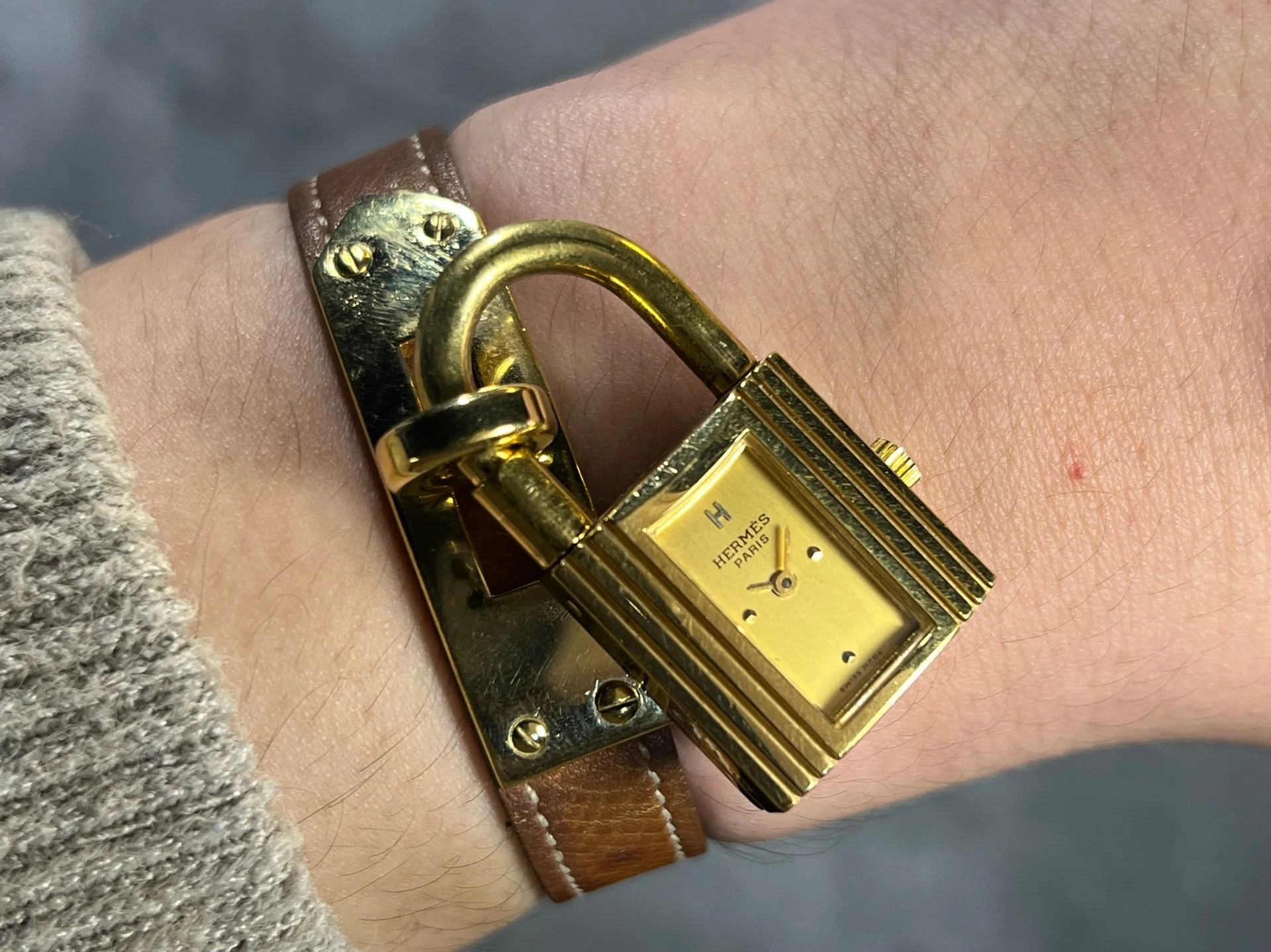VINTAGE HERMES KELLY PADLOCK