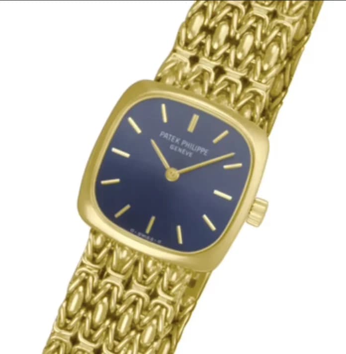 Ellipse Cushion 4459 Yellow Gold Blue 