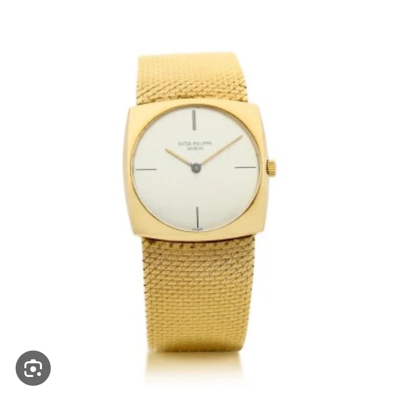 Square 3523 Cushion Case Manual Winding Yellow Gold