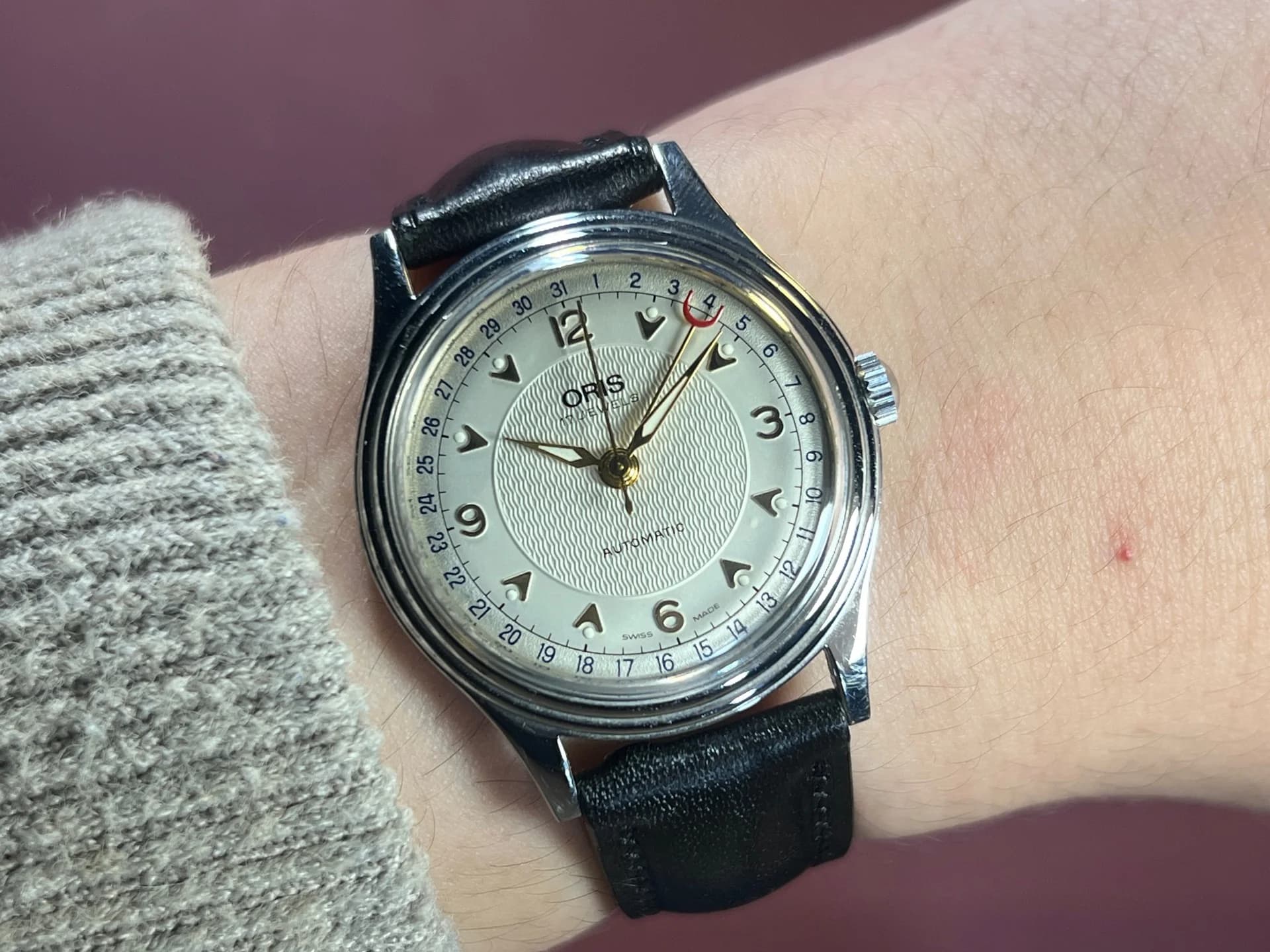 VINTAGE ORIS POINTER DATE 7403