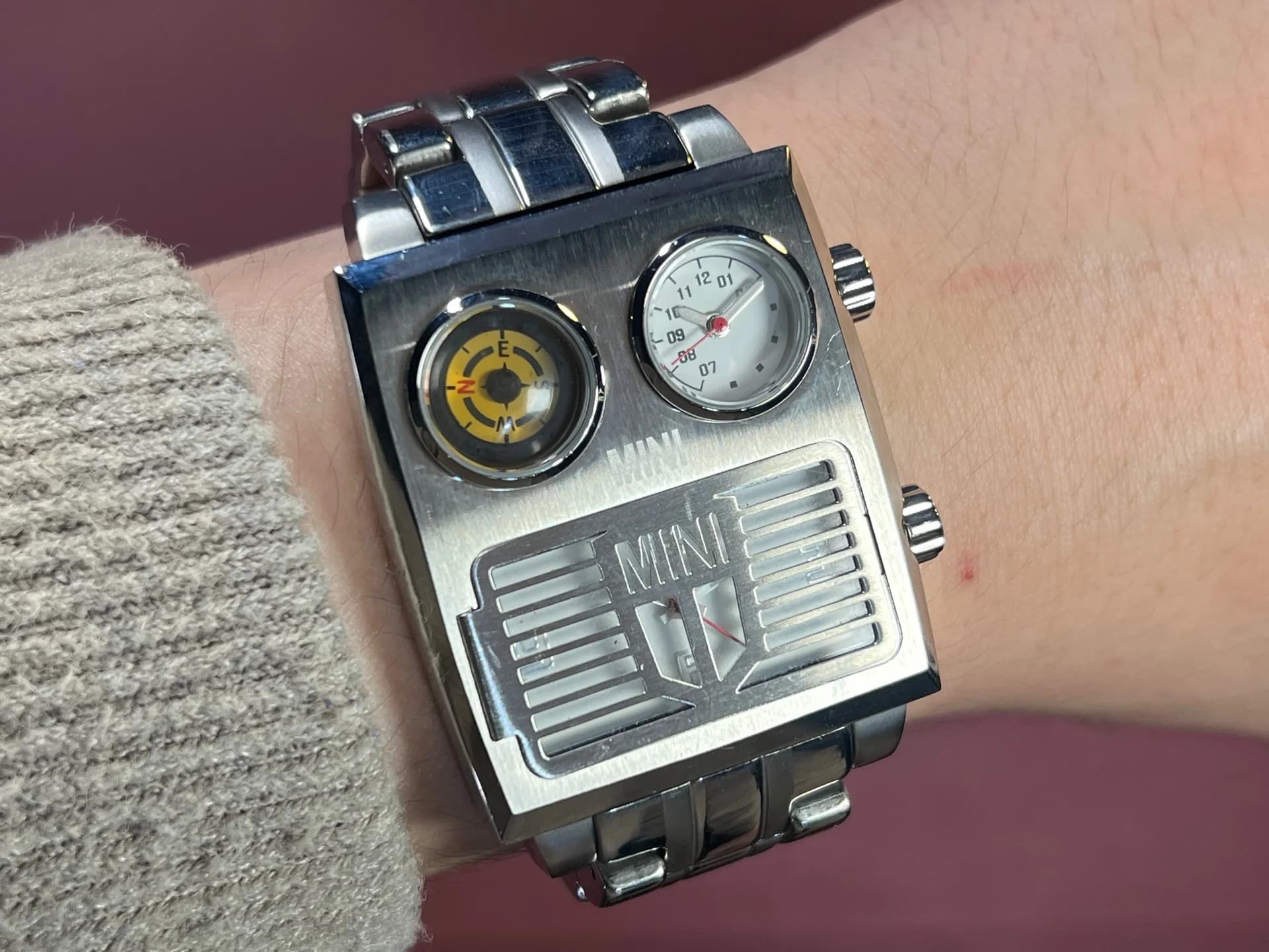 VINTAGE MINI COOPER MCA-4020 "ROBO FACE" DUAL TIME