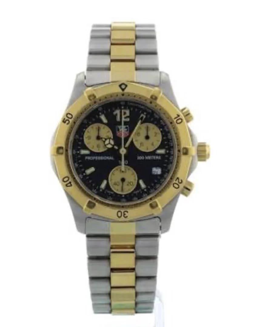 Professional 200 Stainless Steel - Gold Chronograph Black