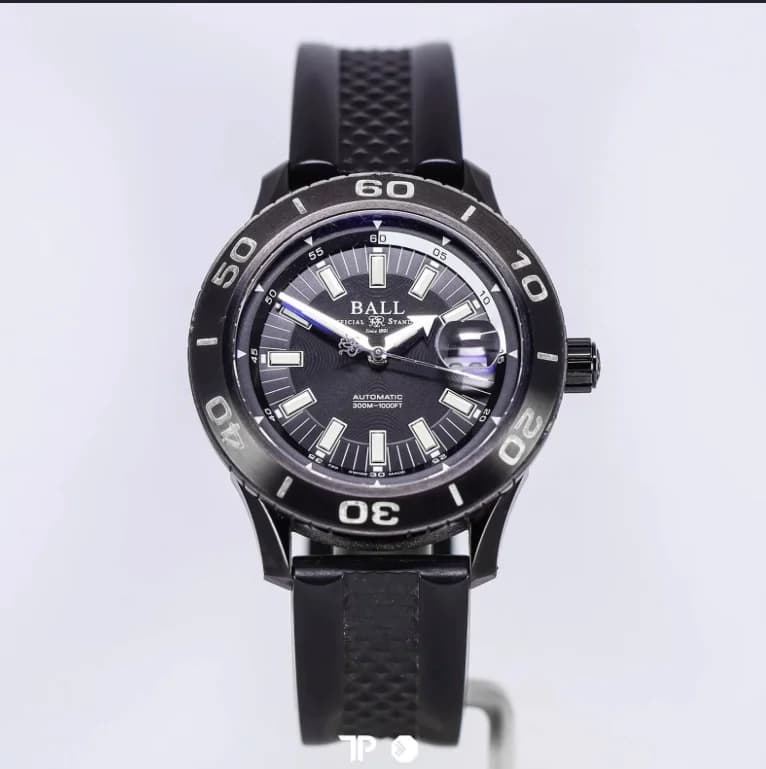 Fireman NECC Titanium Automatic / Black / Rubber