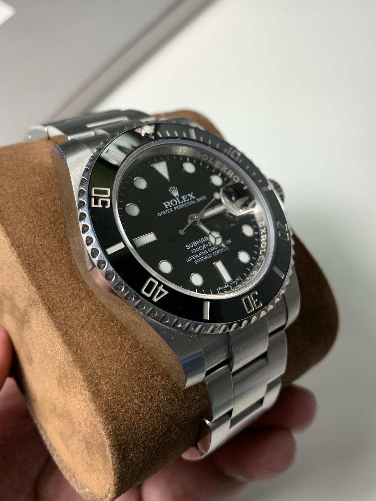 Thumb Submariner Date Stainless Steel / Black / Cerachom