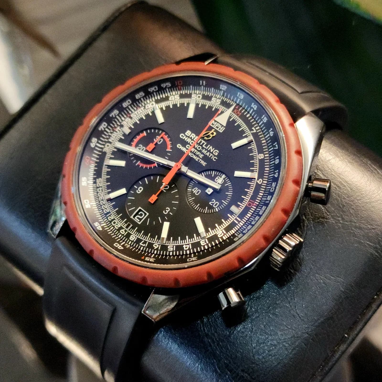 Thumb Chrono-Matic 49 M14360 Stainless Steel Black
