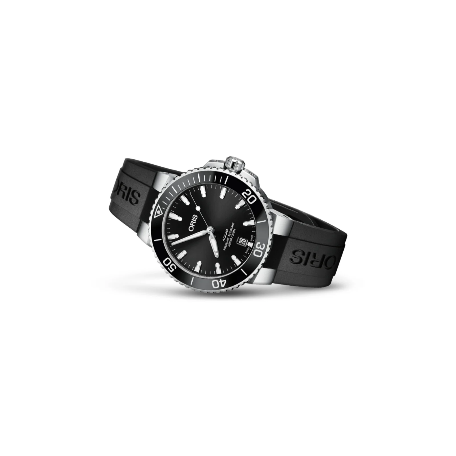 Thumb Aquis Date 39.5 Stainless Steel / Black / Rubber