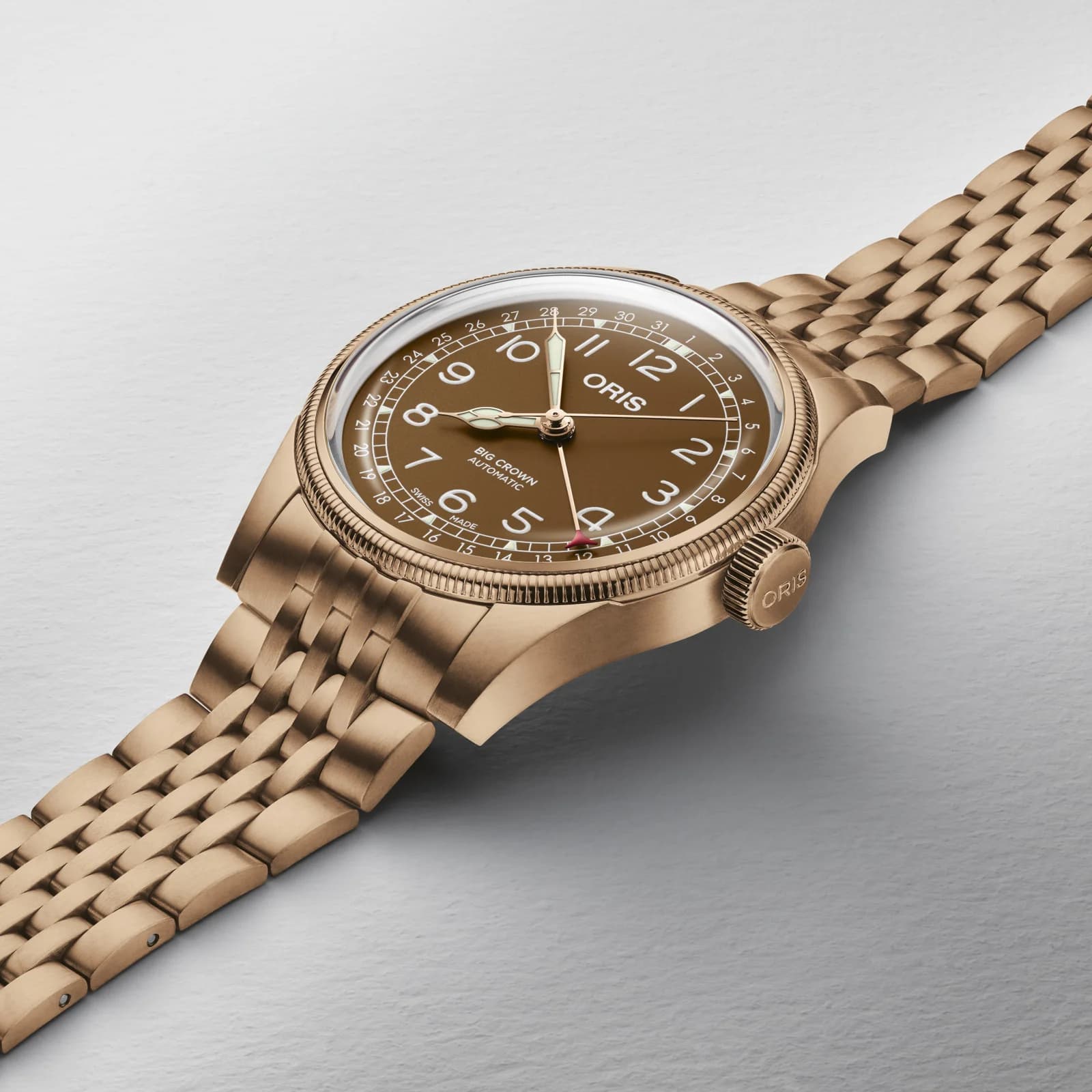 Thumb Big Crown Original Pointer Date 40 Bronze / Brown / Bracelet