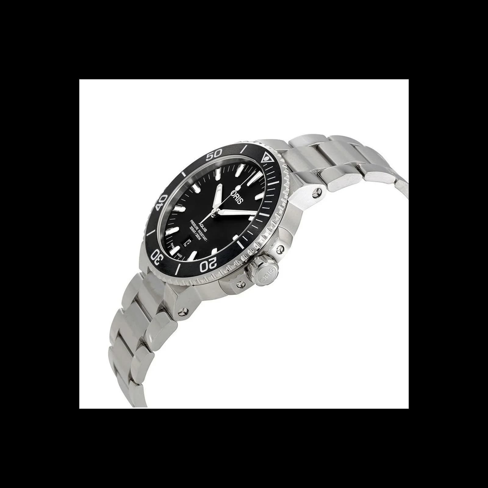 Thumb Aquis Date 43.5 Stainless Steel / Black / Bracelet