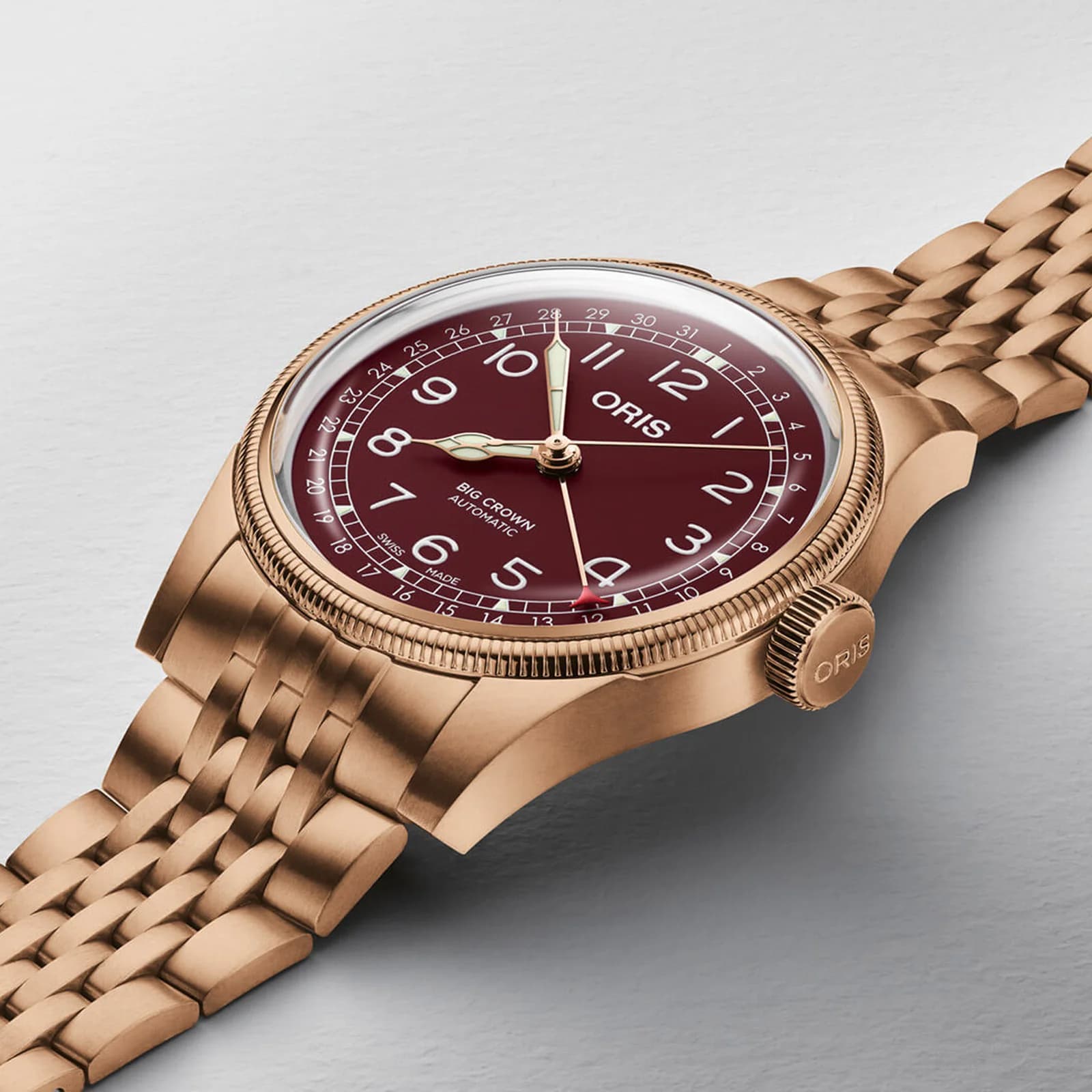 Thumb Big Crown Original Pointer Date 40 Bronze / Red / Bracelet