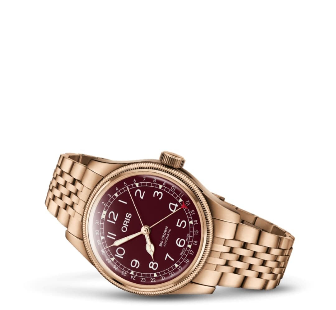 Jual Oris Big Crown Original Pointer Date 40 Bronze Red