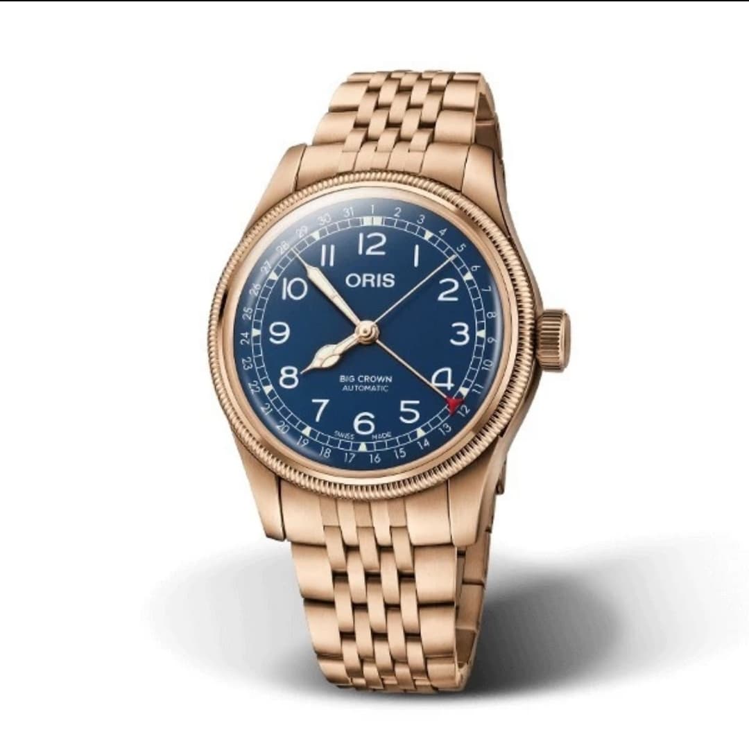 Big Crown Original Pointer Date 40 Bronze / Blue / Bracelet