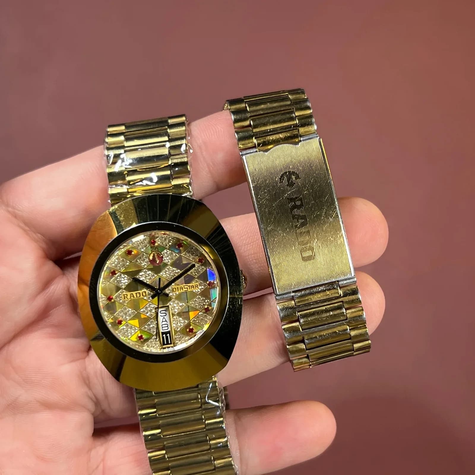 Thumb JAM TANGAN RADO DIASTAR 636.0313.3 TUNGSTEN LUXURIOUS MOSAIC-STYLE DIAL VIBRANT