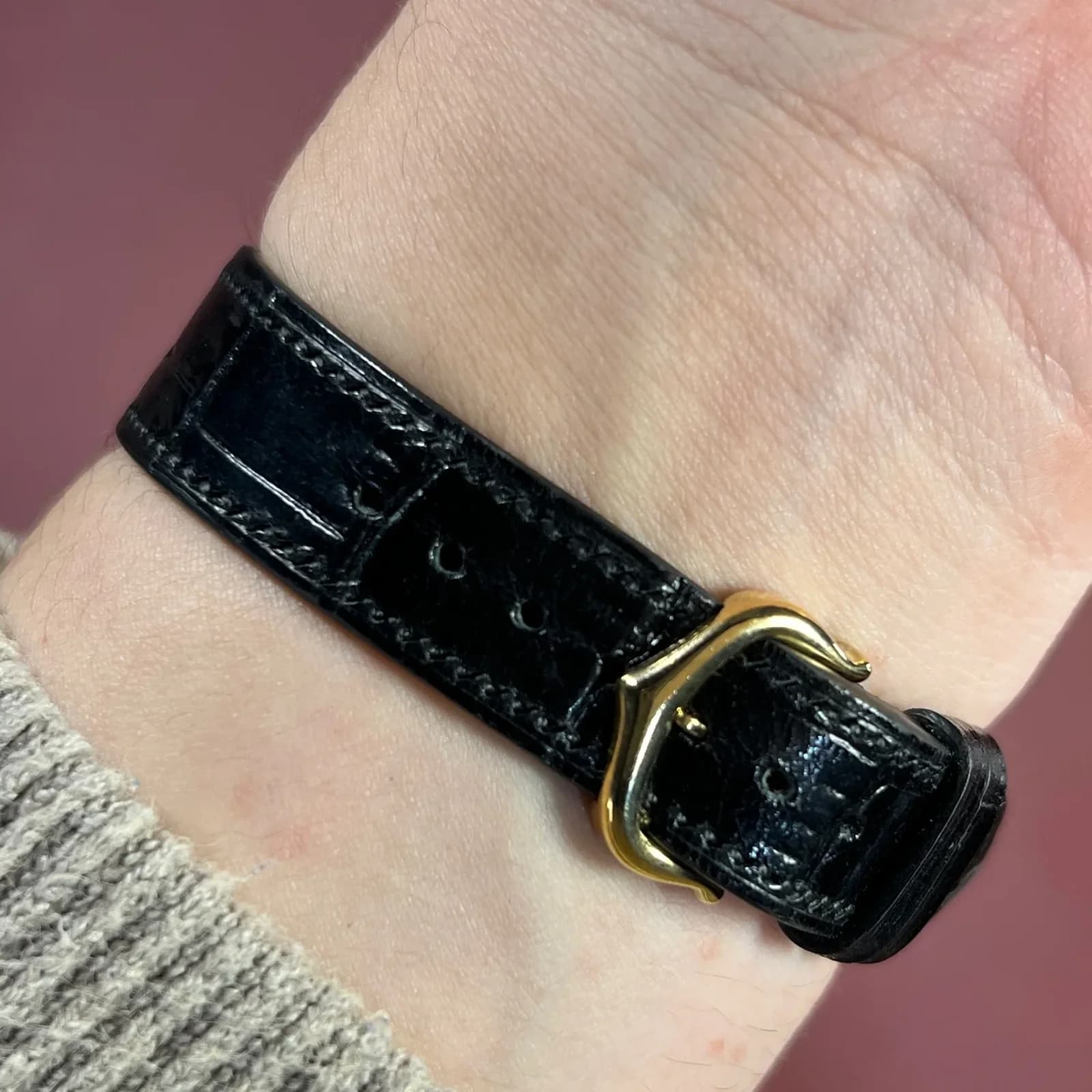 Thumb VINTAGE CARTIER VENDOME LM  VERMEIL BLACK SPIDER DIAL