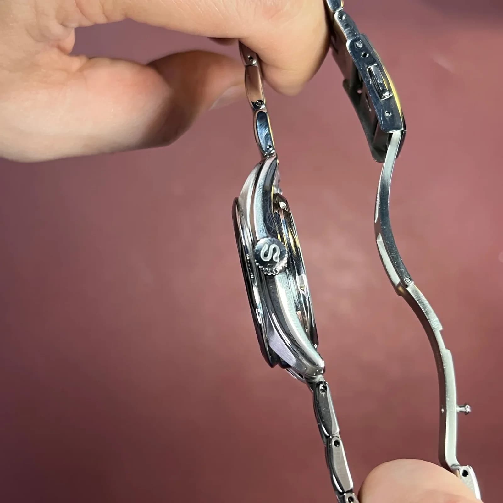 Thumb Mechanical Stainless Stainless Steel / Black / Bracelet