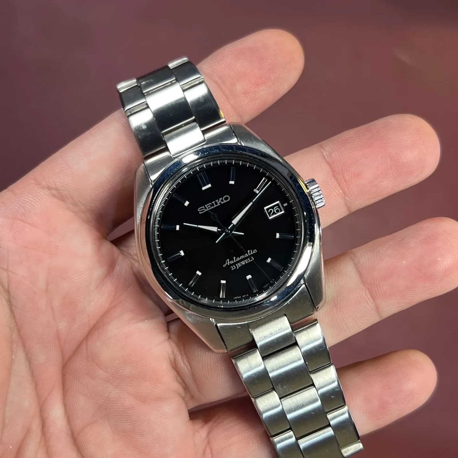 Thumb Mechanical Stainless Stainless Steel / Black / Bracelet