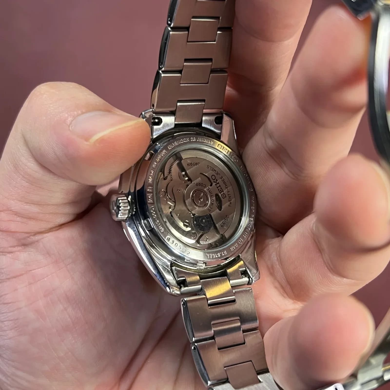 Thumb Mechanical Stainless Stainless Steel / Black / Bracelet