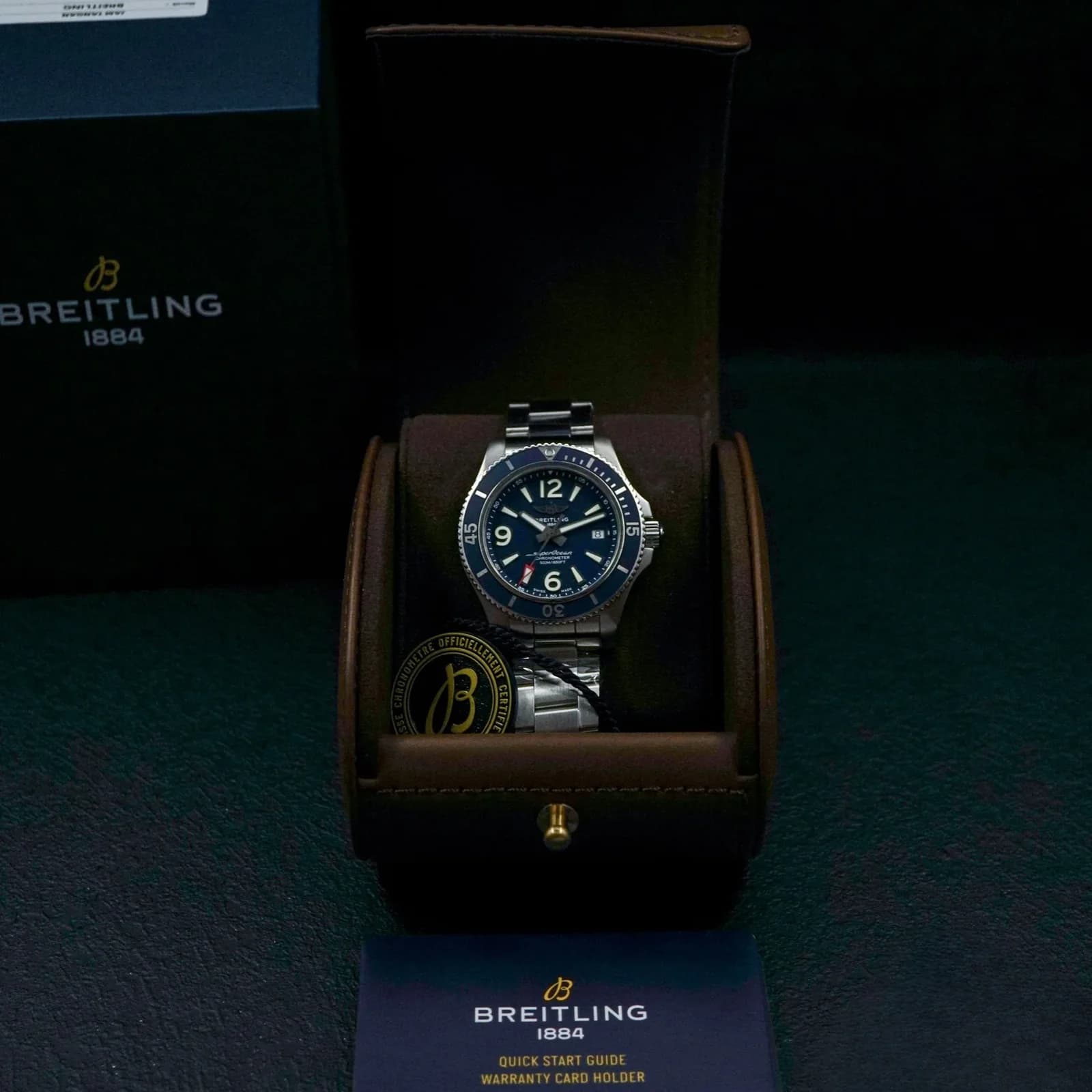 Thumb Superocean Automatic 42 Blue Dial Steel Bracelet