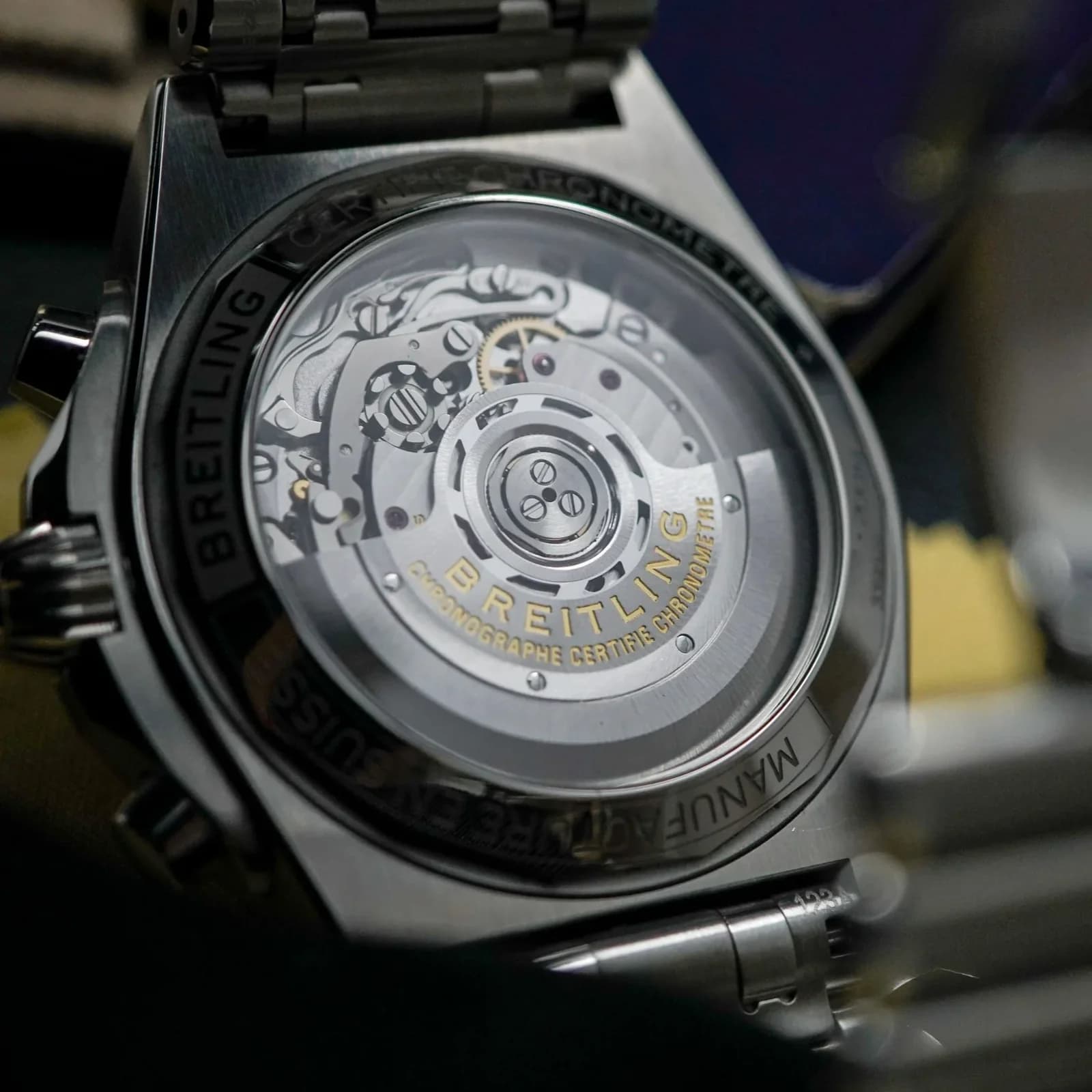 Thumb Chronomat B01 42 Stainless Steel / Silver / Rouleaux