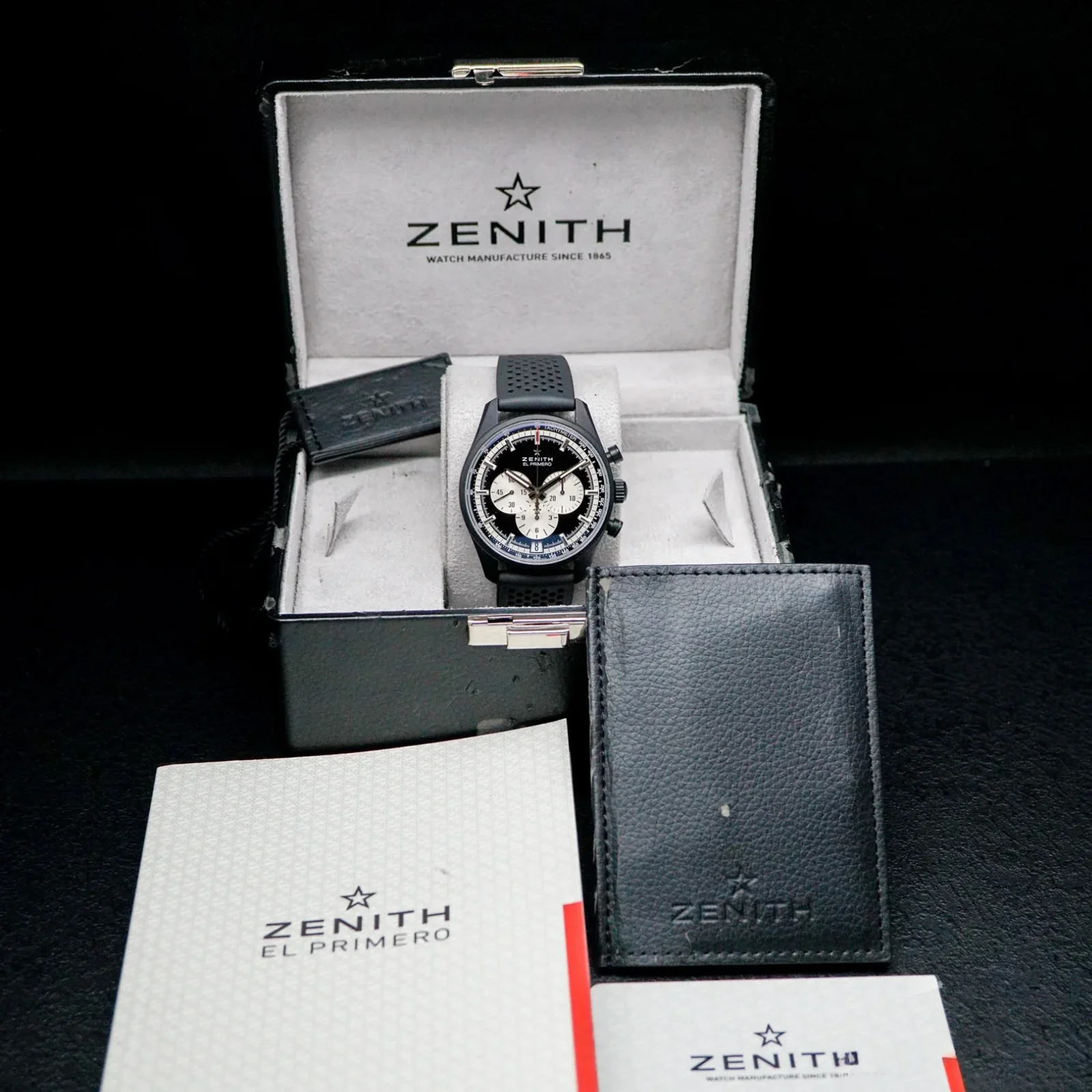 Thumb El Primero Chronomaster 42 Aluminium / Black / Rubber Strap