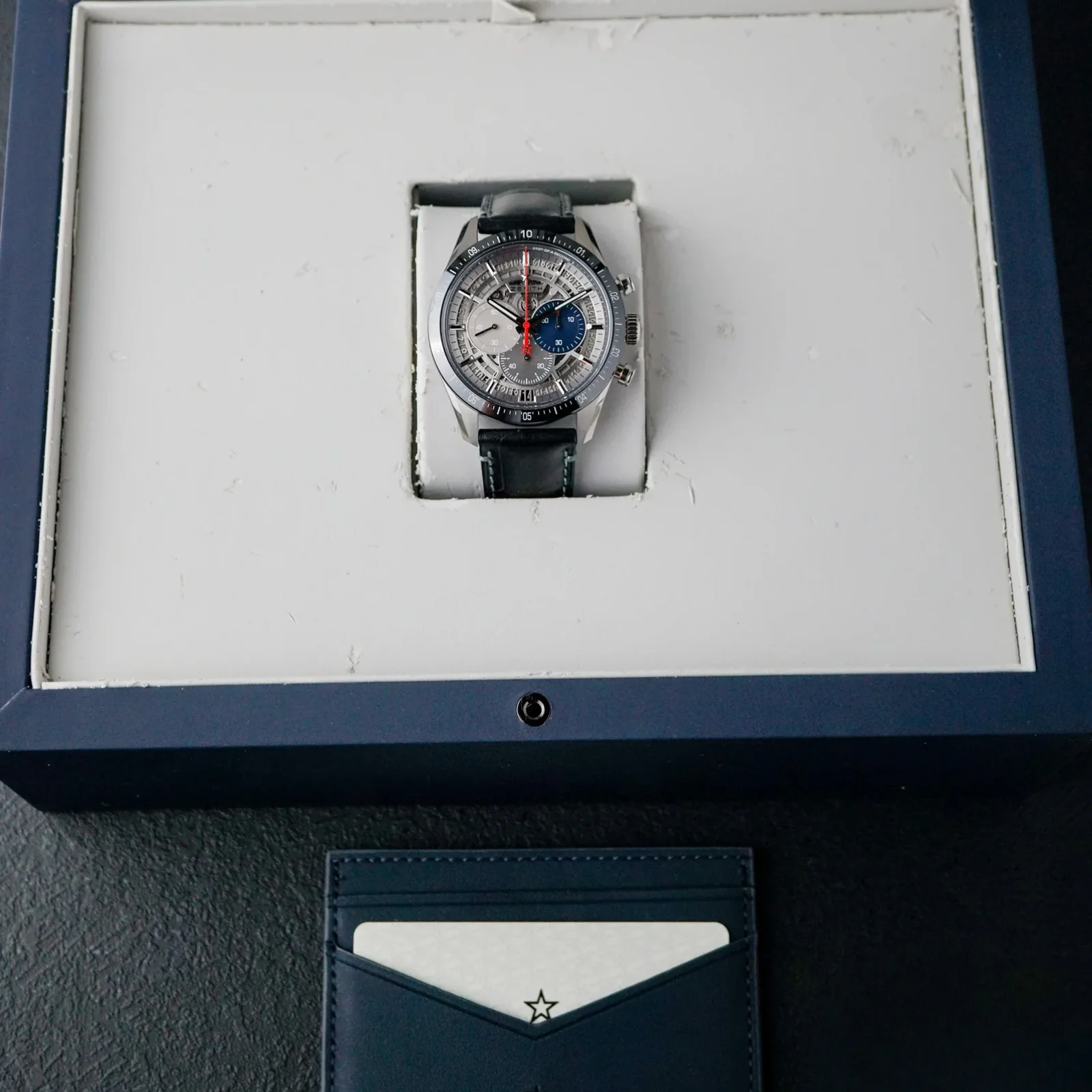 Thumb Chronomaster 2 Titanium / Skeleton / Alligator
