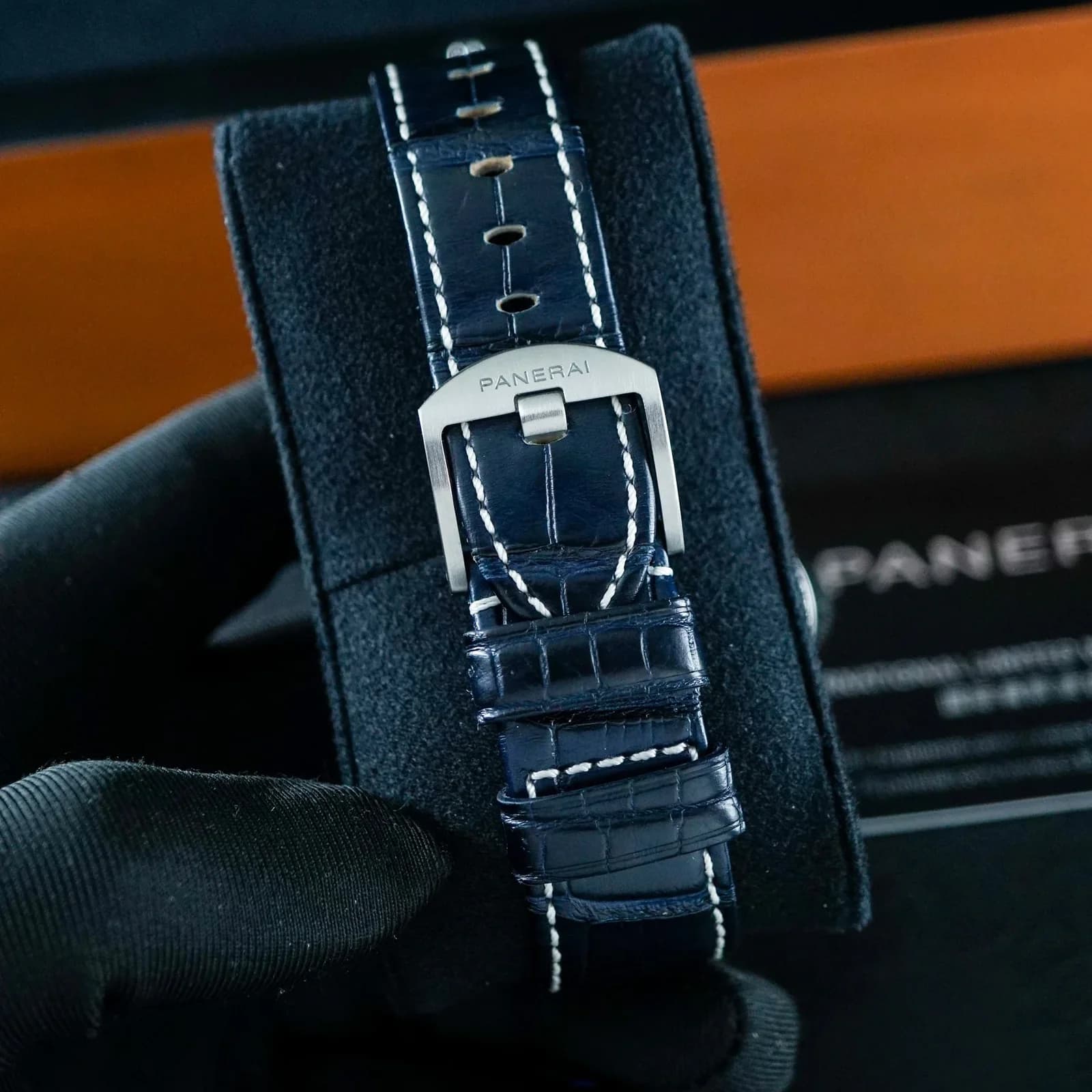 Thumb Luminor Due 42 Automatic Titanium/ Blue