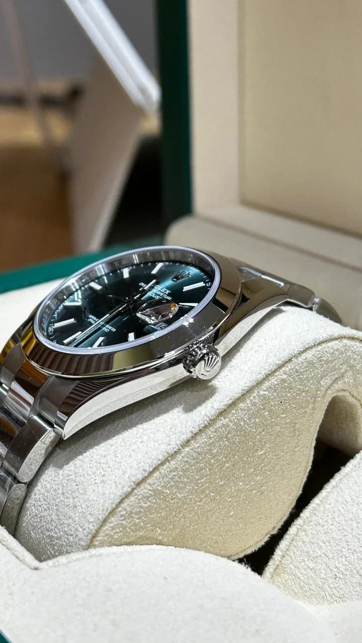 Thumb Datejust 41 Stainless Steel Smooth / Jubilee / Green
