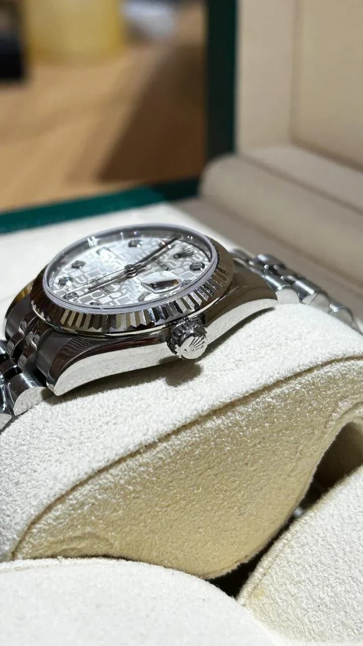 Thumb Datejust 31 Silver Computer Dial With Diamond 