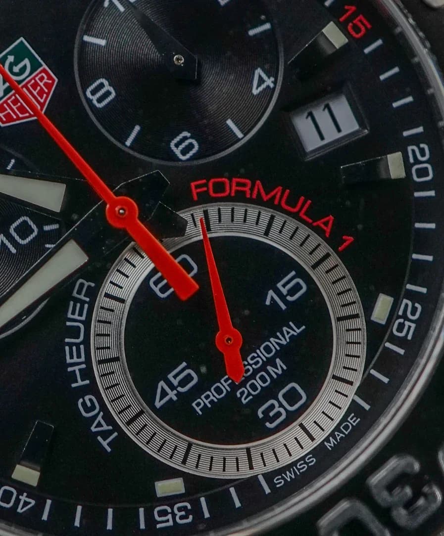 Thumb Formula 1 Quartz Chronograph 41 Steel / Black / Bracelet